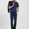 Regular-fit T-shirt in mercerized cotton