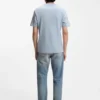 Regular-fit T-shirt in mercerized cotton