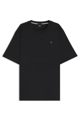 Regular-fit T-shirt in mercerized interlock cotton