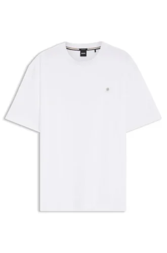 Regular-fit T-shirt in mercerized interlock cotton
