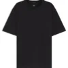 Regular-fit T-shirt in micro-patterned mercerized cotton