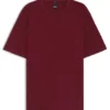 Regular-fit T-shirt in micro-patterned mercerized cotton