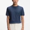 Regular-fit T-shirt in structured cotton