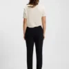 Regular-fit T-shirt with stretch-silk front