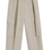 Regular-fit trousers in a herringbone linen blend