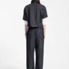 Regular-fit trousers in lightweight denim with drawstring waist Regular-fit trousers in lightweight denim with drawstring waist