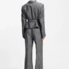 Regular-fit trousers in melange denim