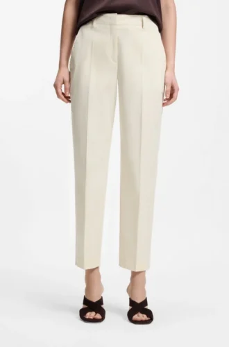 Regular-fit trousers in stretch cotton