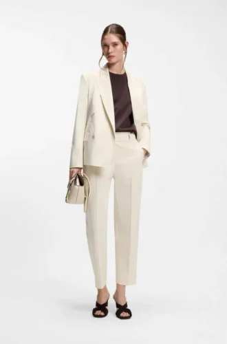 Regular-fit trousers in stretch cotton