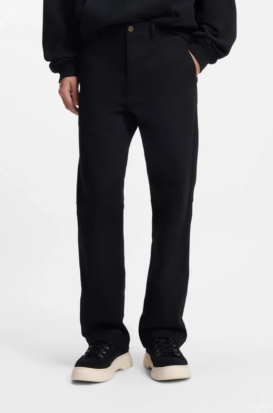 Regular-fit trousers in stretch-cotton canvas Regular-fit trousers in stretch-cotton canvas