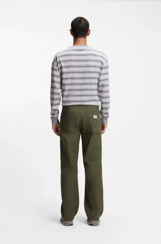 Regular-fit trousers in stretch-cotton canvas Regular-fit trousers in stretch-cotton canvas