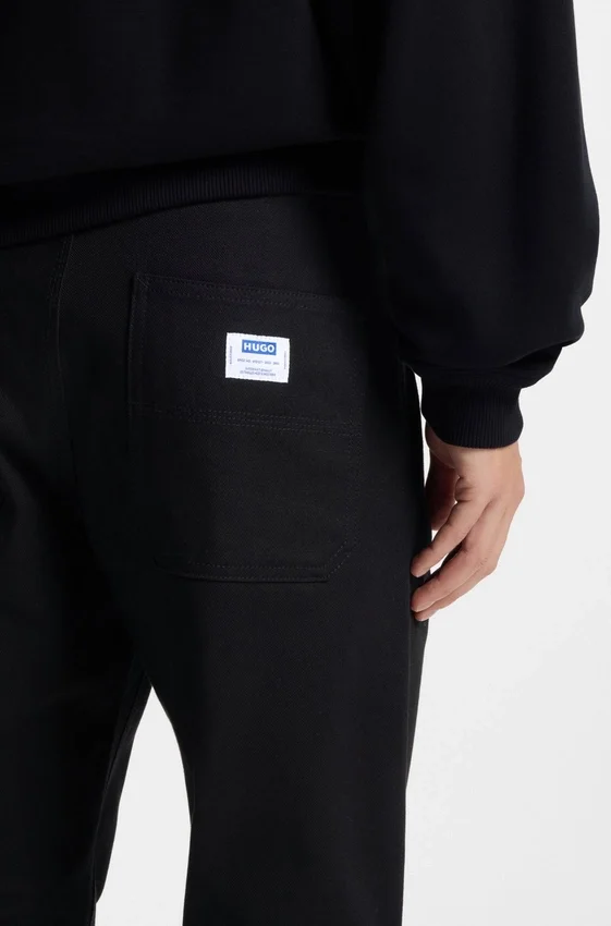 Regular-fit trousers in stretch-cotton canvas Regular-fit trousers in stretch-cotton canvas