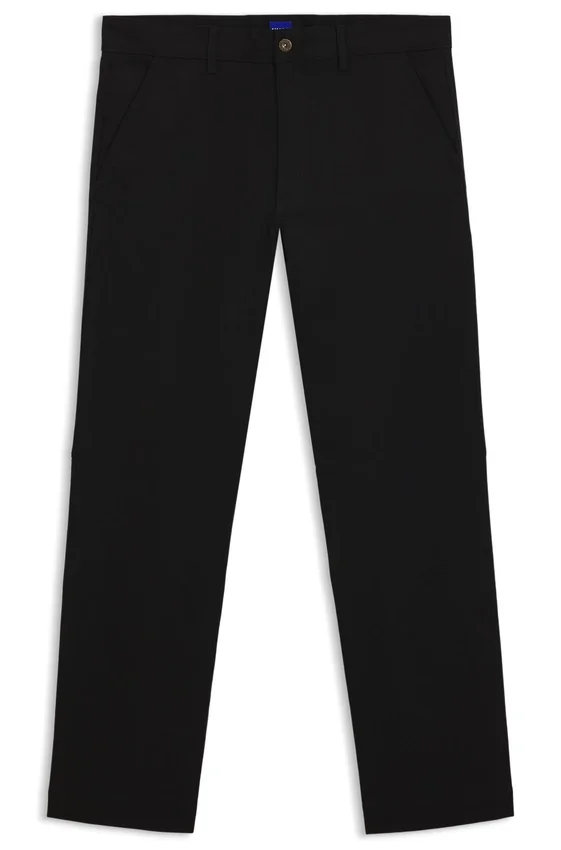Regular-fit trousers in stretch-cotton canvas Regular-fit trousers in stretch-cotton canvas