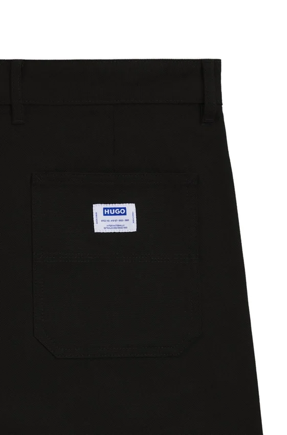 Regular-fit trousers in stretch-cotton canvas Regular-fit trousers in stretch-cotton canvas