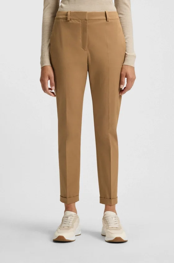 Regular-fit trousers in stretch-cotton twill Regular-fit trousers in stretch-cotton twill