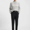 Regular-fit trousers in stretch-cotton twill