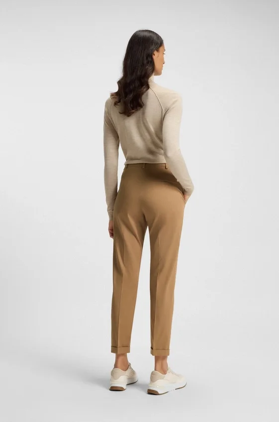 Regular-fit trousers in stretch-cotton twill Regular-fit trousers in stretch-cotton twill