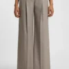 Regular-fit trousers in stretch-wool sharkskin Regular-fit trousers in stretch-wool sharkskin