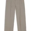 Regular-fit trousers in stretch-wool sharkskin Regular-fit trousers in stretch-wool sharkskin