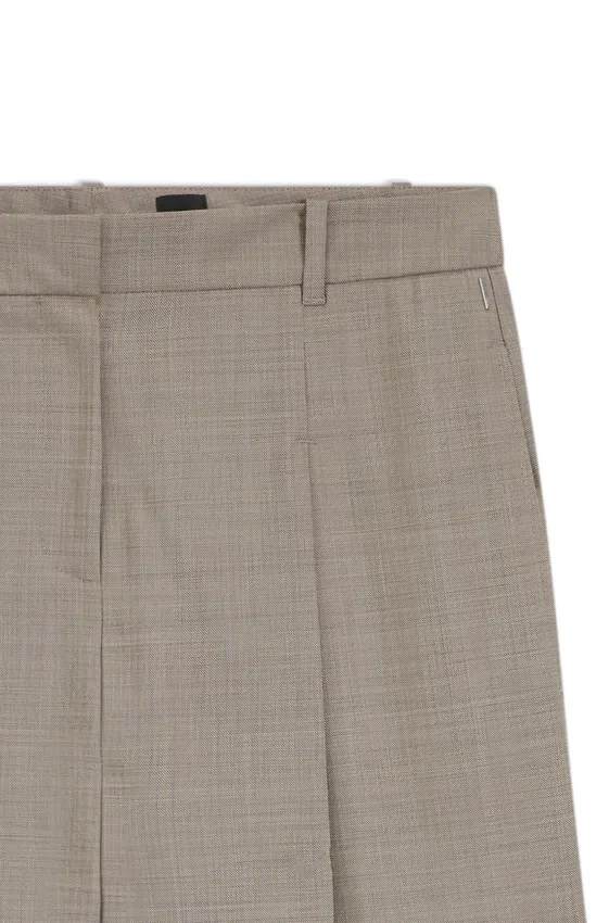 Regular-fit trousers in stretch-wool sharkskin Regular-fit trousers in stretch-wool sharkskin