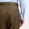Regular-fit trousers in virgin and textured wool
