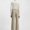 Regular-fit trousers in virgin-wool twill
