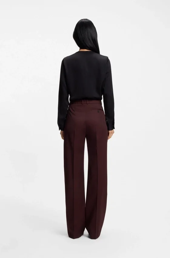 Regular-fit trousers in virgin-wool twill Regular-fit trousers in virgin-wool twill