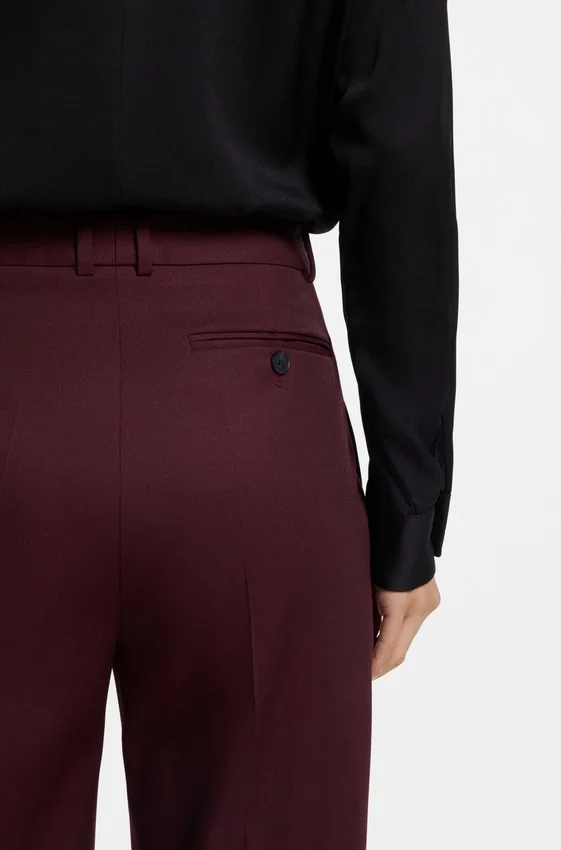Regular-fit trousers in virgin-wool twill Regular-fit trousers in virgin-wool twill
