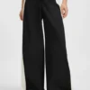 Regular-fit trousers with colour-blocking
