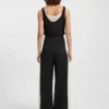 Regular-fit trousers with colour-blocking