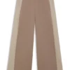 Regular-fit trousers with colour-blocking