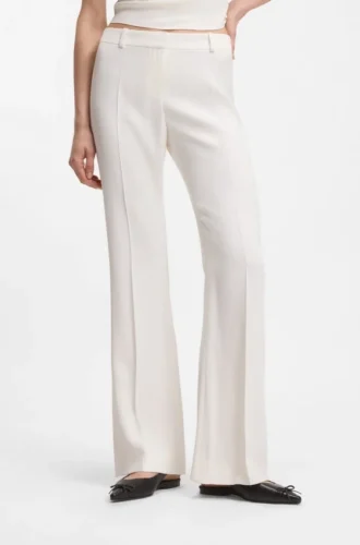Regular-fit trousers with kick flare