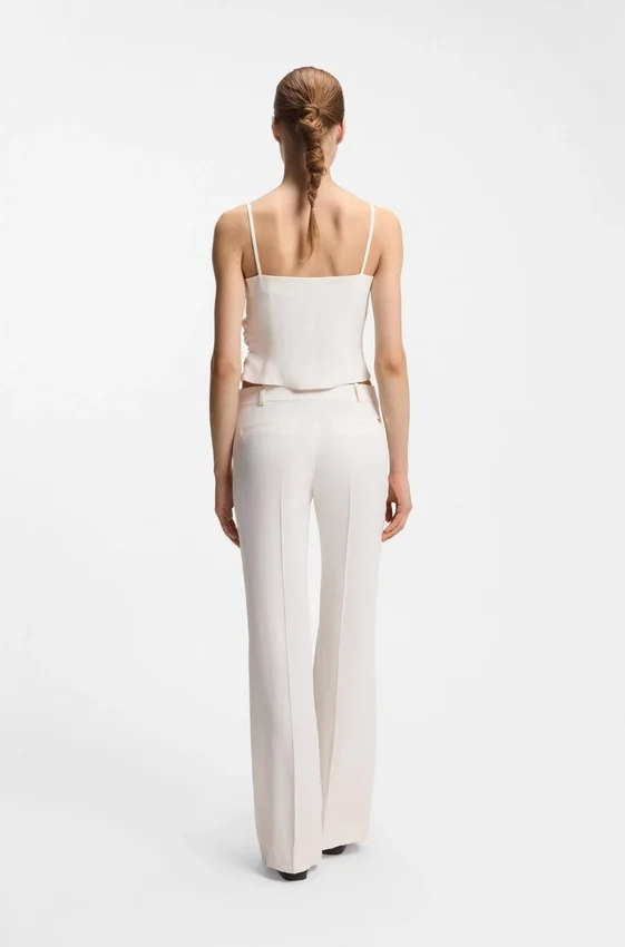 Regular-fit trousers with kick flare Regular-fit trousers with kick flare