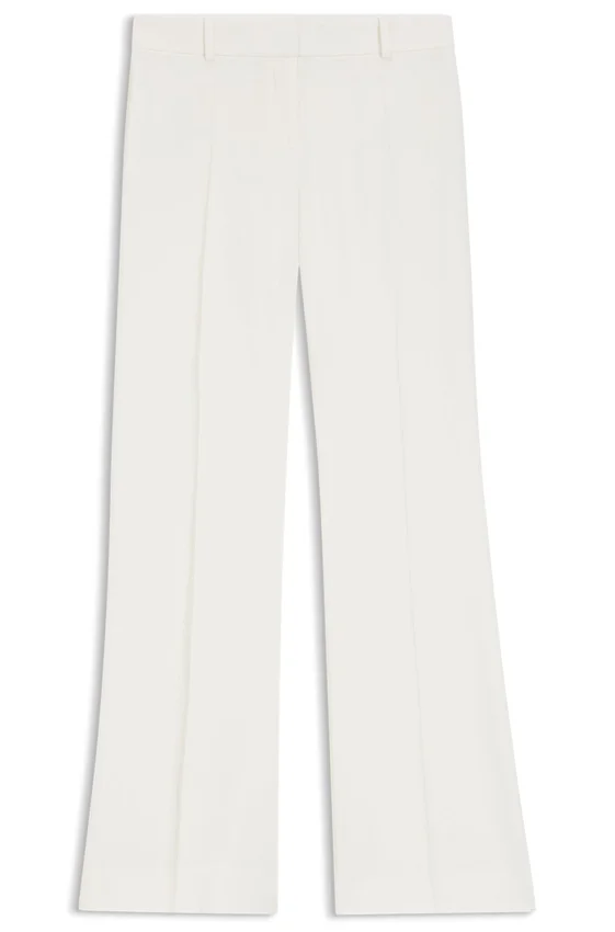 Regular-fit trousers with kick flare Regular-fit trousers with kick flare