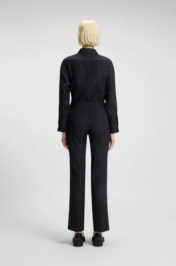 Regular-fit trousers with sparkling pinstripe Regular-fit trousers with sparkling pinstripe