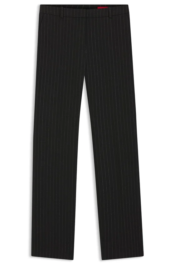 Regular-fit trousers with sparkling pinstripe Regular-fit trousers with sparkling pinstripe