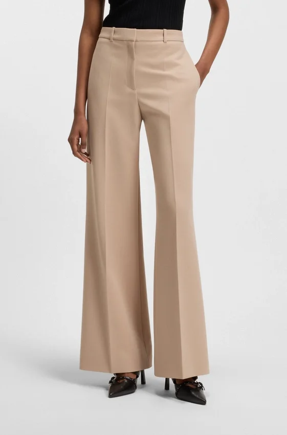 Regular-fit trousers with wide leg Regular-fit trousers with wide leg
