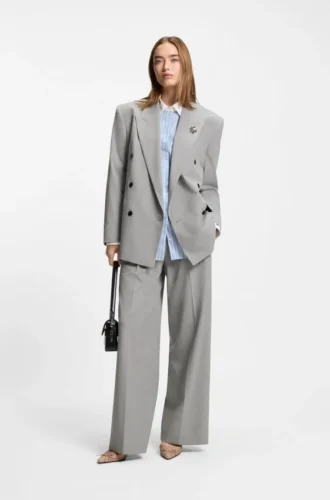 regular fit trousers with wide leg 2 3 330x500 - Regular-fit trousers with wide leg