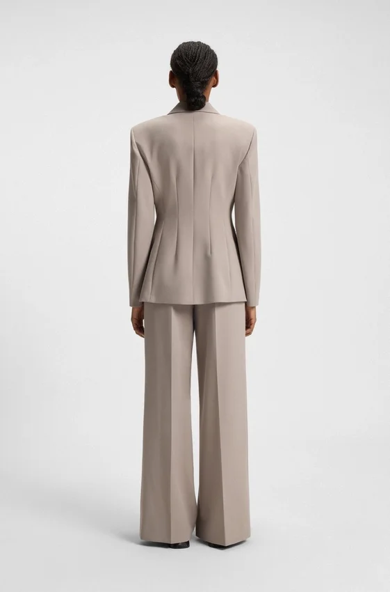 Regular-fit trousers with wide leg Regular-fit trousers with wide leg
