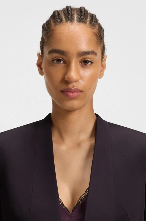 Regular-fit tuxedo blazer with shawl lapels Regular-fit tuxedo blazer with shawl lapels