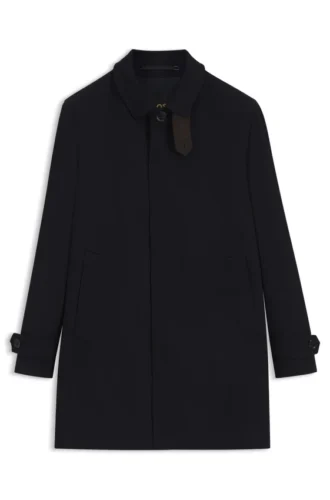 Regular-fit water-repellent coat in wool