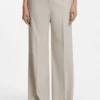 Regular-fit wide-leg pants in stretch fabric Regular-fit wide-leg pants in stretch fabric