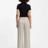 Regular-fit wide-leg pants in stretch fabric Regular-fit wide-leg pants in stretch fabric