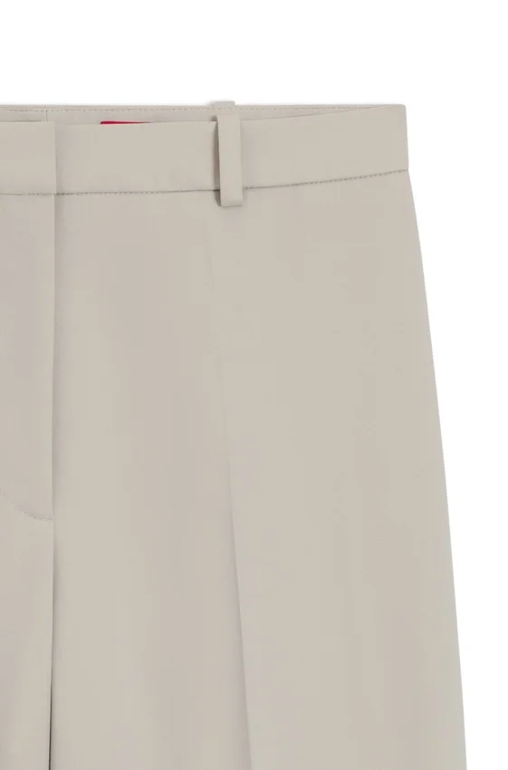 Regular-fit wide-leg pants in stretch fabric Regular-fit wide-leg pants in stretch fabric