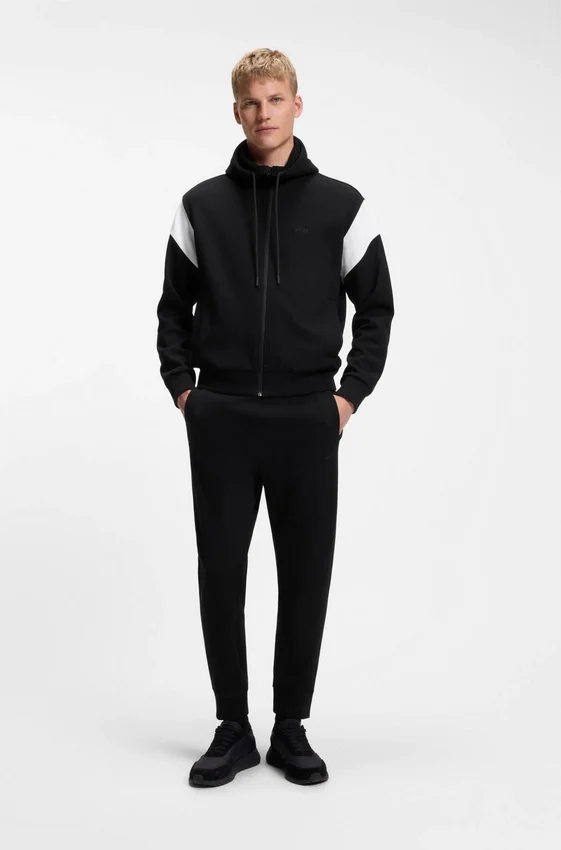 Regular-fit zip-up sweatshirt in spacer pique Regular-fit zip-up sweatshirt in spacer pique
