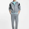 Regular-fit zip-up sweatshirt in spacer pique Regular-fit zip-up sweatshirt in spacer pique