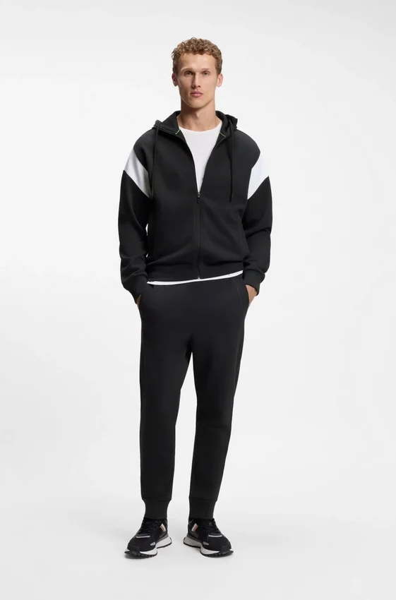 Regular-fit zip-up sweatshirt in spacer pique Regular-fit zip-up sweatshirt in spacer pique