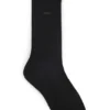 Regular-length socks in a mercerized cotton blend