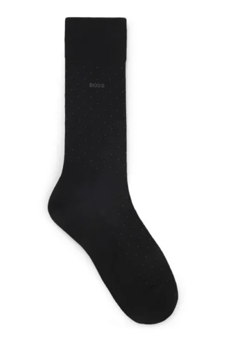Regular-length socks in a mercerized cotton blend