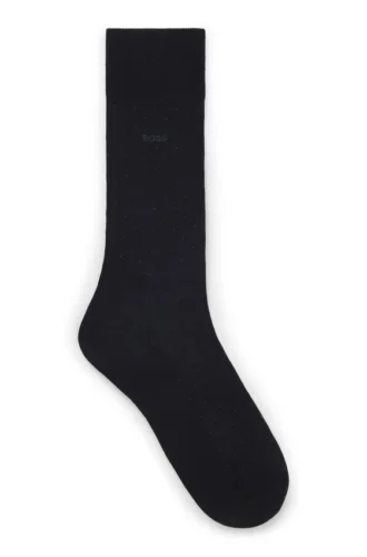 Regular-length socks in a mercerized cotton blend